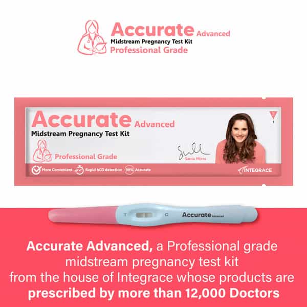 Accurate Advanced - One Step Midstream Urine Hcg Pregnancy Test Kit Device