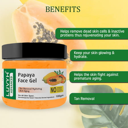 Luvyh Papaya Face Gel- 100gm