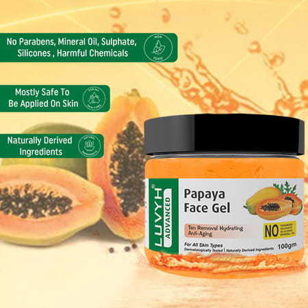 Luvyh Papaya Face Gel- 100gm