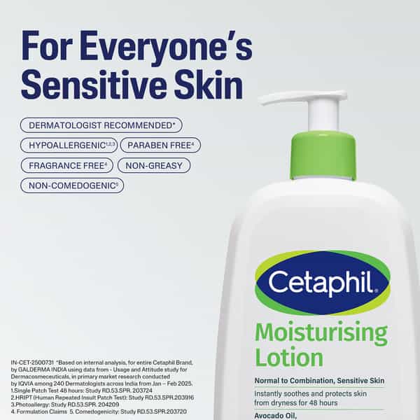 Cetaphil Moisturising Lotion | Normal To Combination Sensitive Skin | 473 Ml