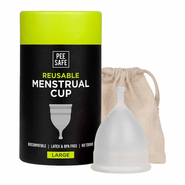 Pee Safe Reusable Menstrual Cup With Medical Grade Silcone For Women - Large