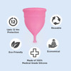 Pee Safe Reusable Menstrual Cup With Medical Grade Silcone For Women - Large