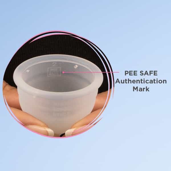Pee Safe Reusable Menstrual Cup With Medical Grade Silcone For Women - Large