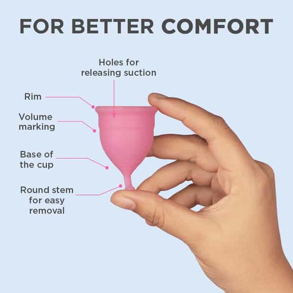 Pee Safe Reusable Menstrual Cup With Medical Grade Silcone For Women - Large