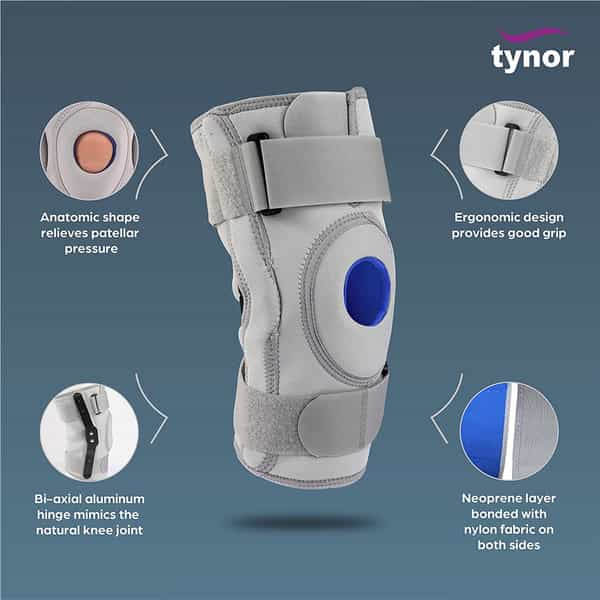 Tynor Neoprene Hinged Knee Support Large 1