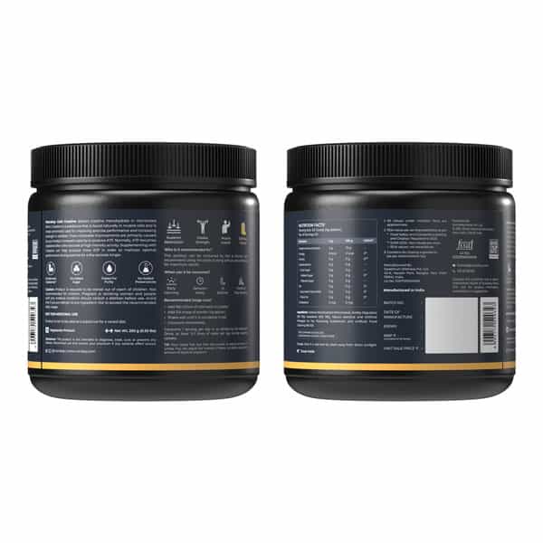 Nutrabay Gold Micronised Creatine Monohydrate - 250G | Pineapple Ice Tea|Pre/Post Workout Supplement