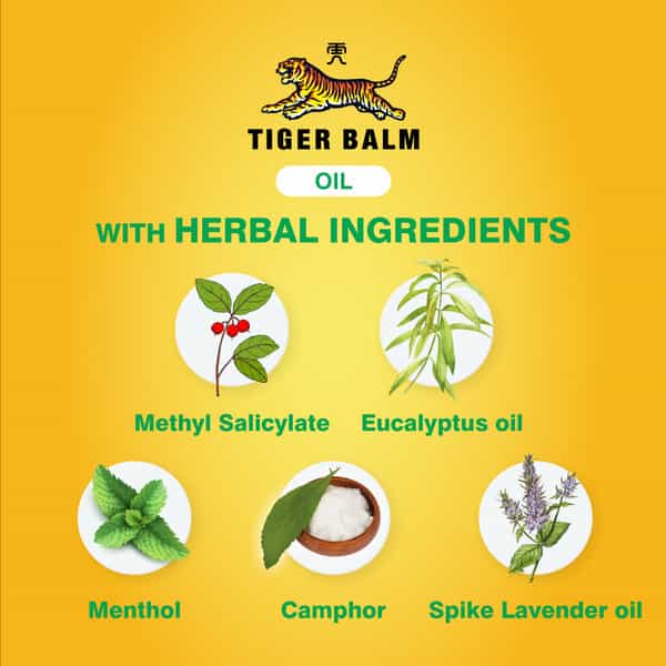 Tiger Balm Oil |Ayurvedic Pain Relief Oil 28Ml