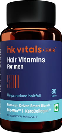 Hk Vitals Hair Multivitamin With Dht Blockers | Omega & Biotin | 30 Multivitamin Tablets