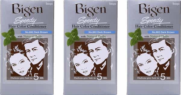Bigen Speedy Hair Color Dark Brown 883 80G (Pack Of 3)
