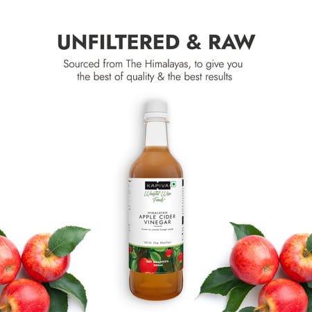 Kapiva Himalayan Apple Cider Vinegar With Mother 500Ml | Helps With Digestion & Weight Care