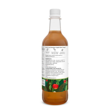 Kapiva Himalayan Apple Cider Vinegar With Mother 500Ml | Helps With Digestion & Weight Care