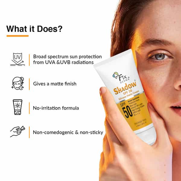 Fixderma Shadow Spf 50 Silicone Matte Cream 50Gm