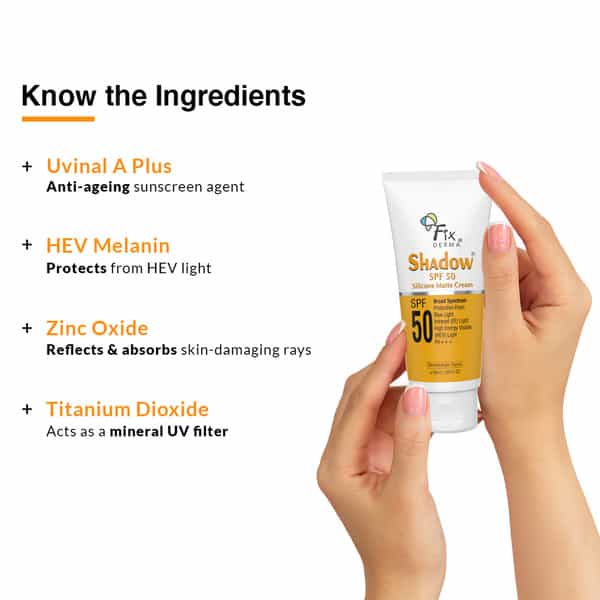 Fixderma Shadow Spf 50 Silicone Matte Cream 50Gm