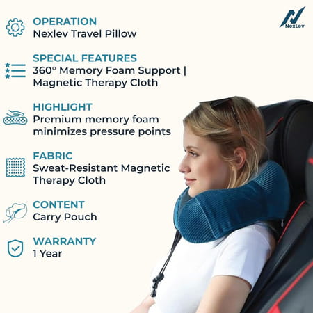 Nexlev Travel Neck Pillow Np-01 | Blue