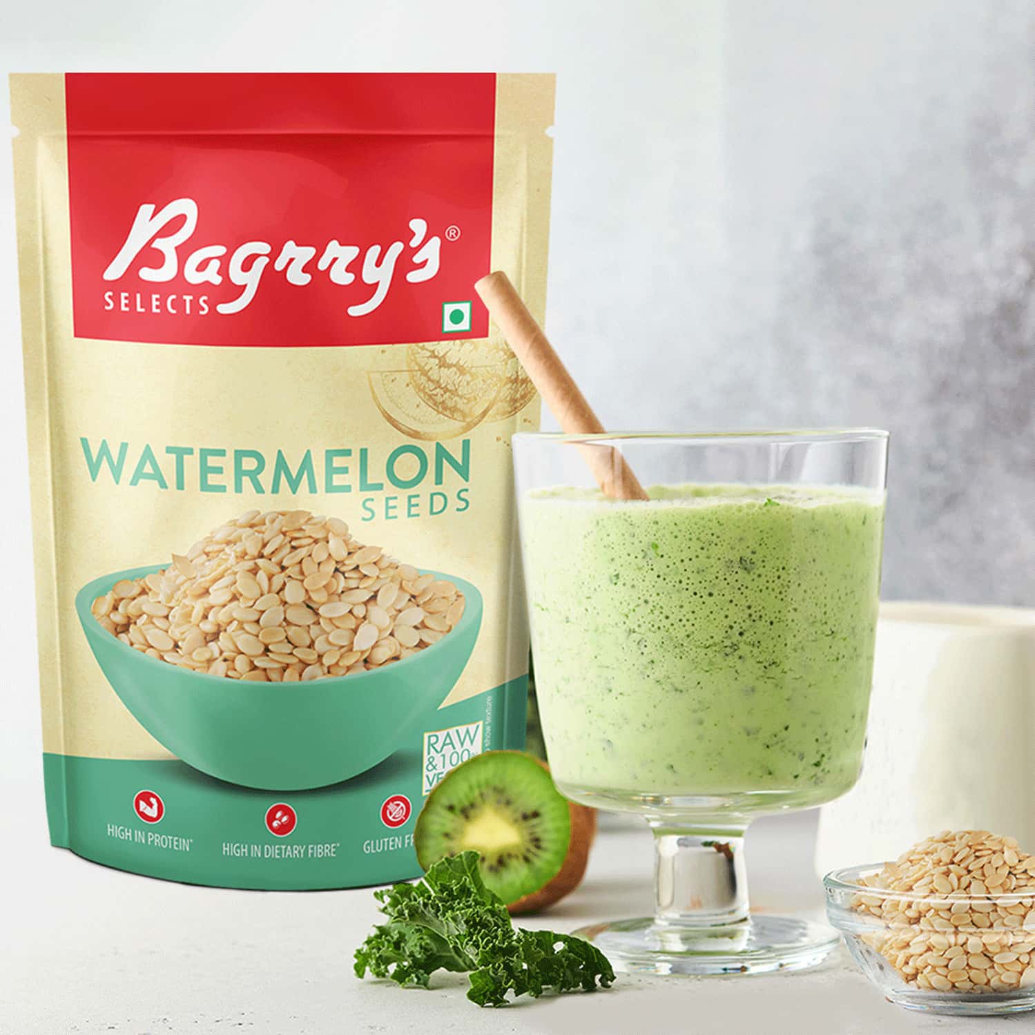 Buy BAGRRYS WATERMELON SEEDS GLUTEN FREE HIGH PROTEIN & FIBRE 100