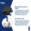 Pug Back Support For Plus Size Men | Ergonomically Designed | 38% Wider Back Support | Matte Black