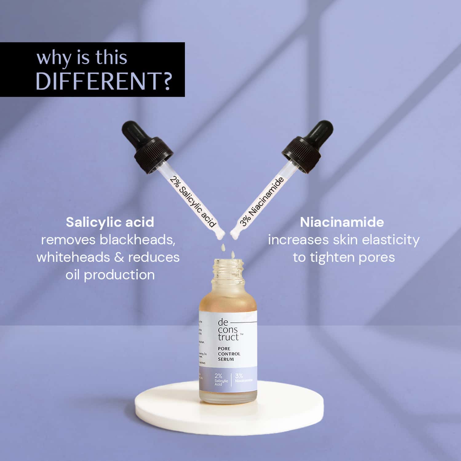 Buy DECONSTRUCT PORE CONTROL SERUM 2 SALICYLIC ACID + 3 NIACIMIDE