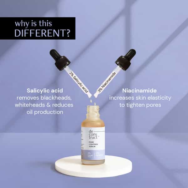 Deconstruct Pore Control Serum - 2% Salicylic Acid + 3% Niacimide - 30Ml