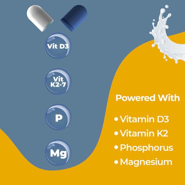 Zeroharm Holistic Calcium & Curcumin For Joint Muscle Bone Strength -60Tab