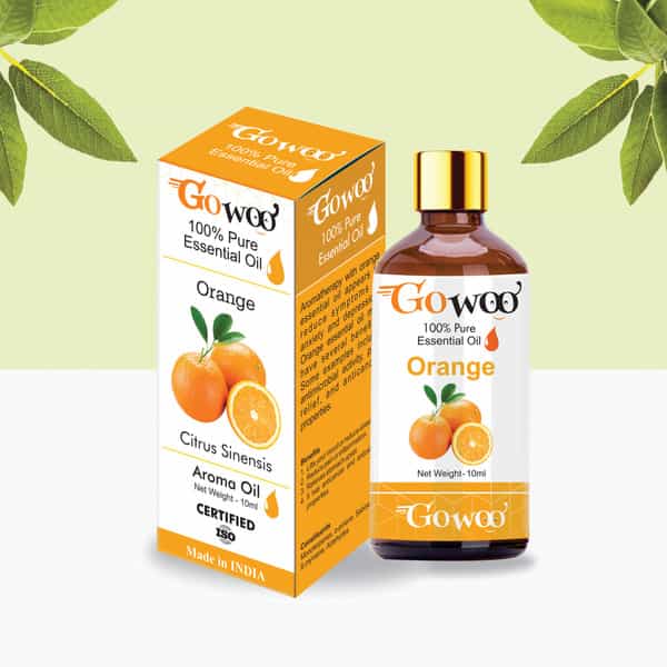 Pack Of 2 Orange Essential Oil & Aloe Vera Carrier Oil - 100% Pure & Natural Oil