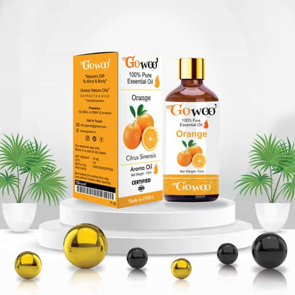 Pack Of 2 Orange Essential Oil & Aloe Vera Carrier Oil - 100% Pure & Natural Oil