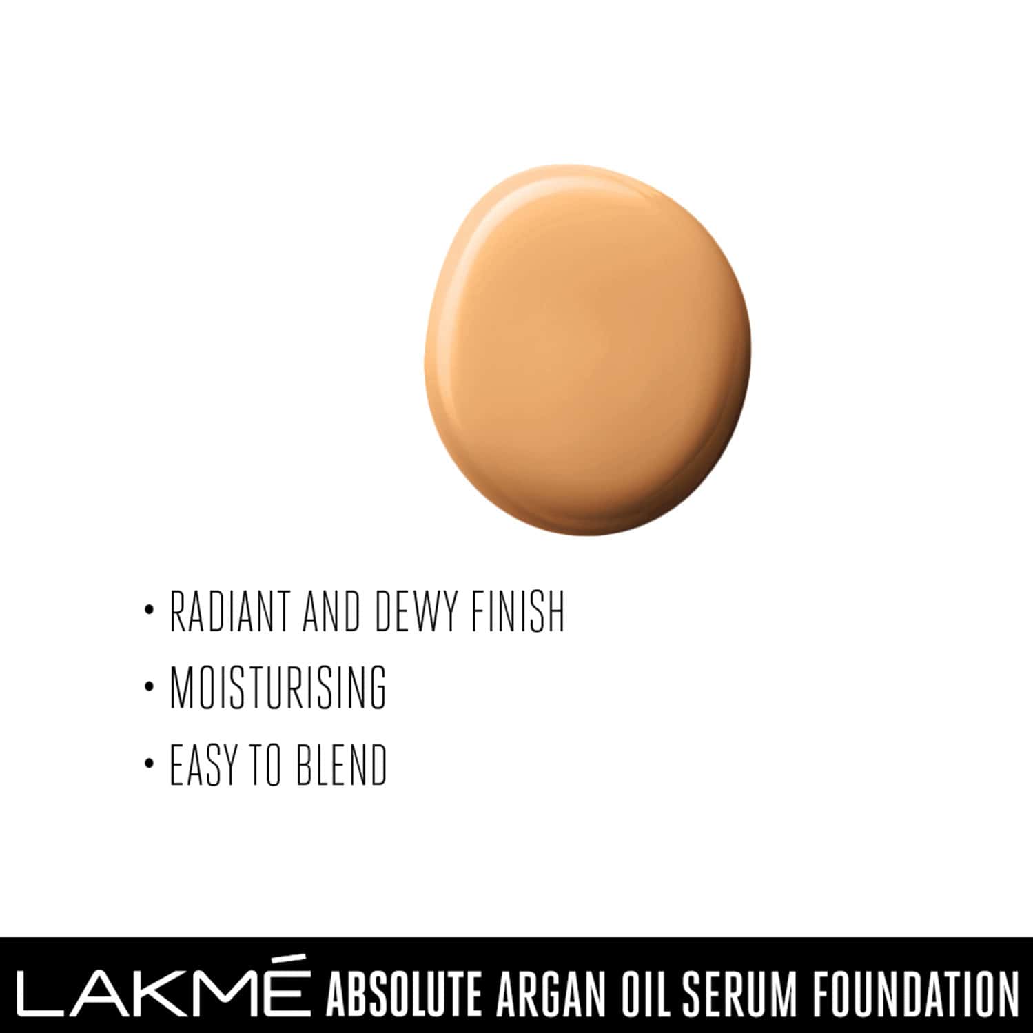 Buy LAKME ABSOLUTE ARGAN OIL SERUM FOUNDATION WITH SPF 45 IVORY CREAM