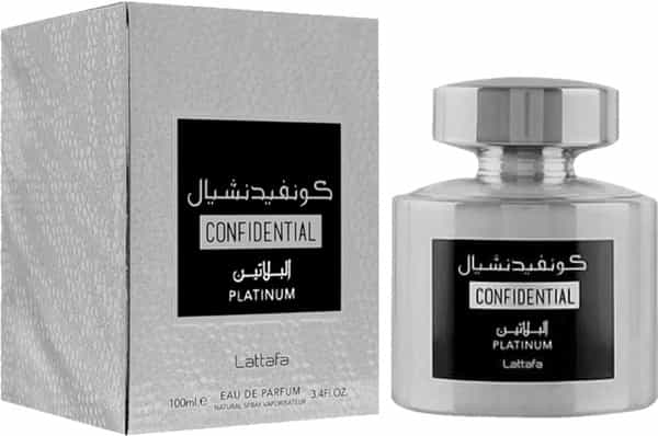 Lattafa Confidential Platinum Long Lasting Imported Eau De Perfume 100Ml