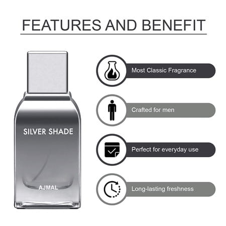 Ajmal Silver Shade Edp 100ml Perfume For Men And Kuro Edp 90ml Perfume For Men