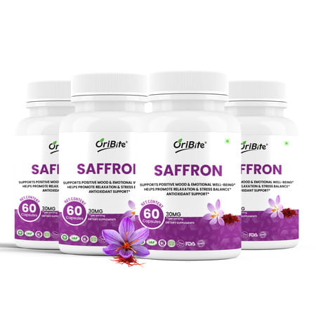 Oribite Saffron Extract 30mg Capsules For Mood Support 60 Capsules