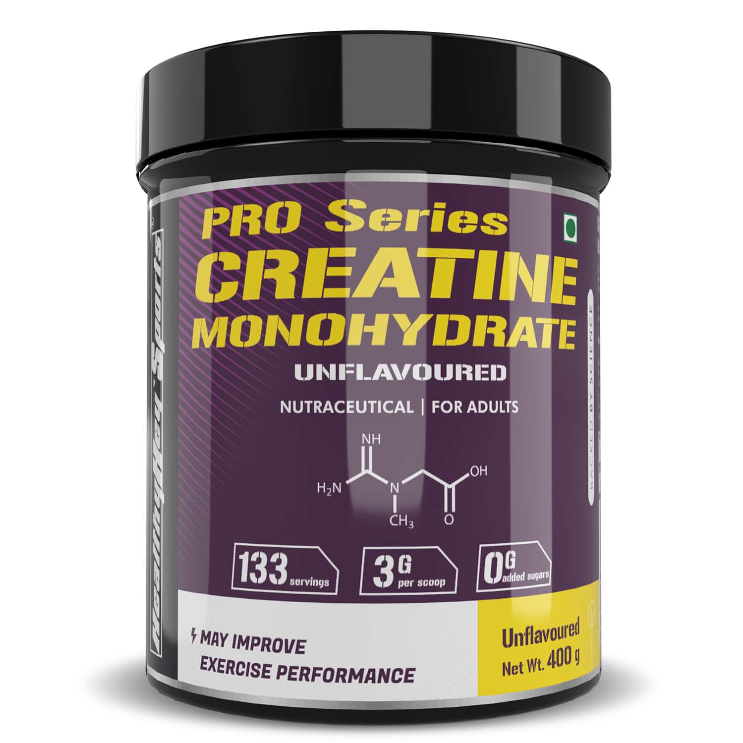 Healthyhey Sports Creatine Monohydrate 400g - 133 Servings - Unflavoured