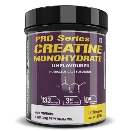 Healthyhey Sports Creatine Monohydrate 400g - 133 Servings - Unflavoured