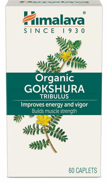 Himalaya Organic Gokshura | For Men | Tribulus | Improves Energy And Vigor | Caplets | 60 No's