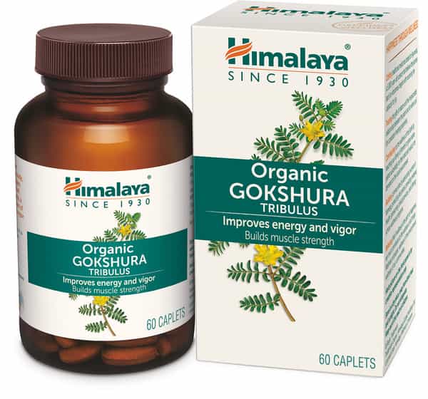 Himalaya Organic Gokshura | For Men | Tribulus | Improves Energy And Vigor | Caplets | 60 No's