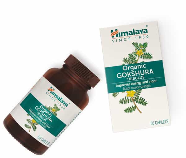 Himalaya Organic Gokshura | For Men | Tribulus | Improves Energy And Vigor | Caplets | 60 No's