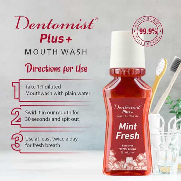 Dentomist Plus Mouth Wash 150 Ml ( Pack Of 1)