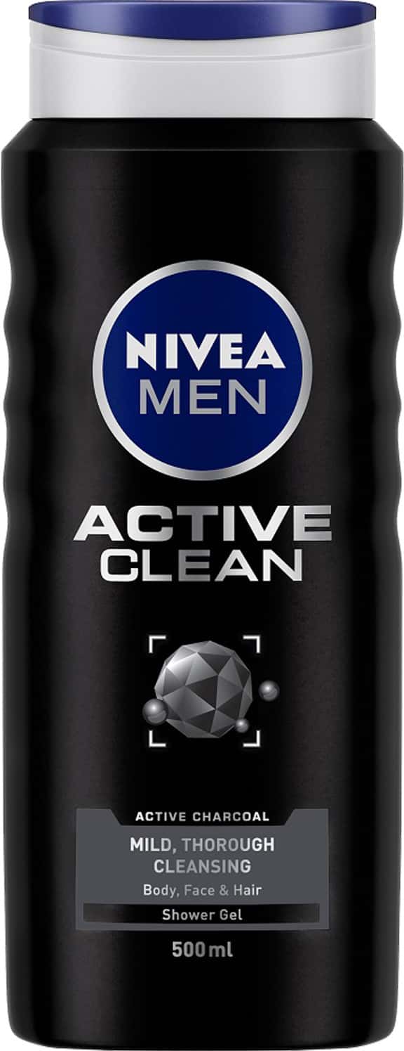 Buy NIVEA ACTIVE CLEAN SHOWER & BODY WASH FOR HAIR FACE & BODY 500 ML