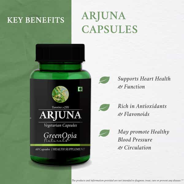 Greenopia Arjuna 60 Vegetarian Capsules
