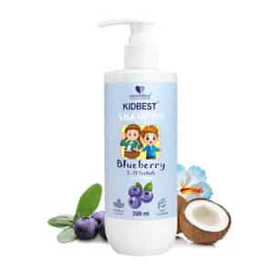 Healthbest Gentle Cleansing Blueberry Shampoo For Kids Tear-free | Paraben-free | Sls-free - 200 Ml