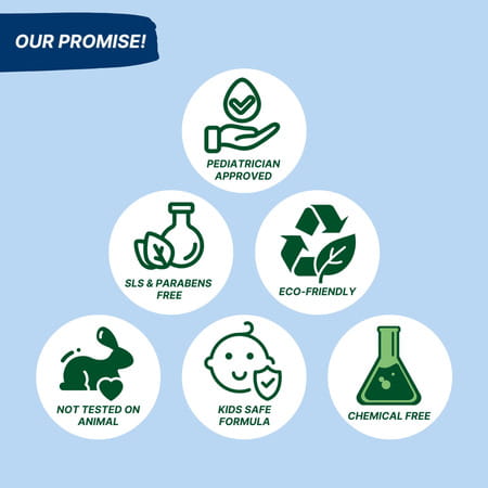 Healthbest Gentle Cleansing Blueberry Shampoo For Kids Tear-Free | Paraben-Free | Sls-Free - 200 Ml