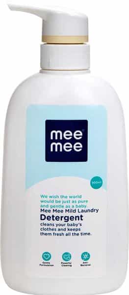 Mee Mee Mild Baby Liquid Laundry Detergent Bottle (500Ml) With Refill Pack (500Ml)