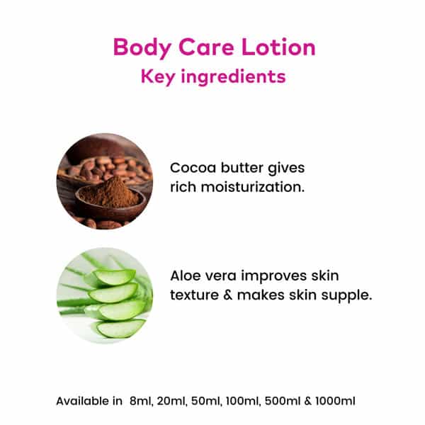 Rosa Body Care Lotion With Cocoa Butter & Vitamin- E L Non- Greasy Moisturising Lotion I 1000Ml