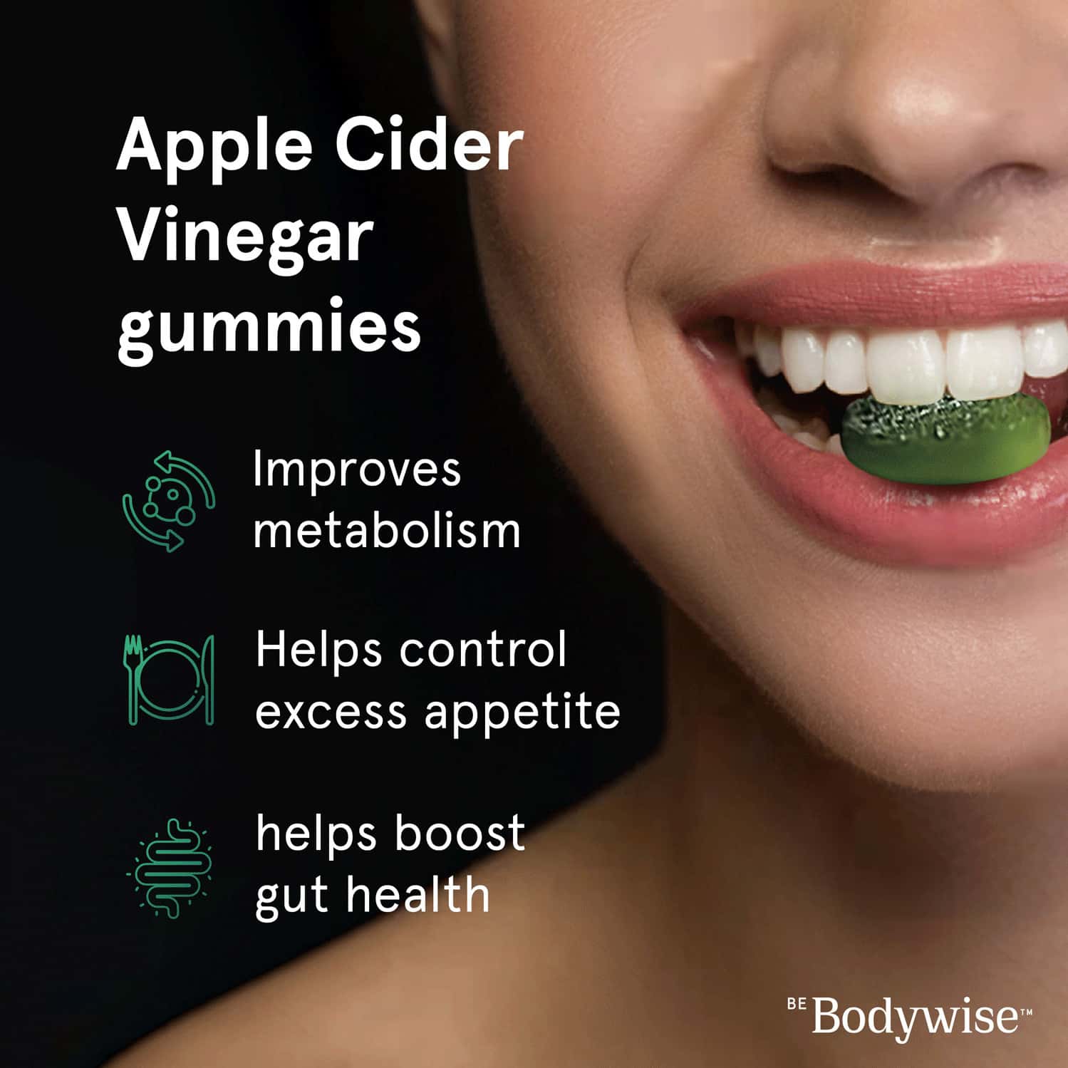 Buy BE BODYWISE APPLE CIDER VINEGAR GUMMIES FOR WOMEN NO ADDED SUGAR