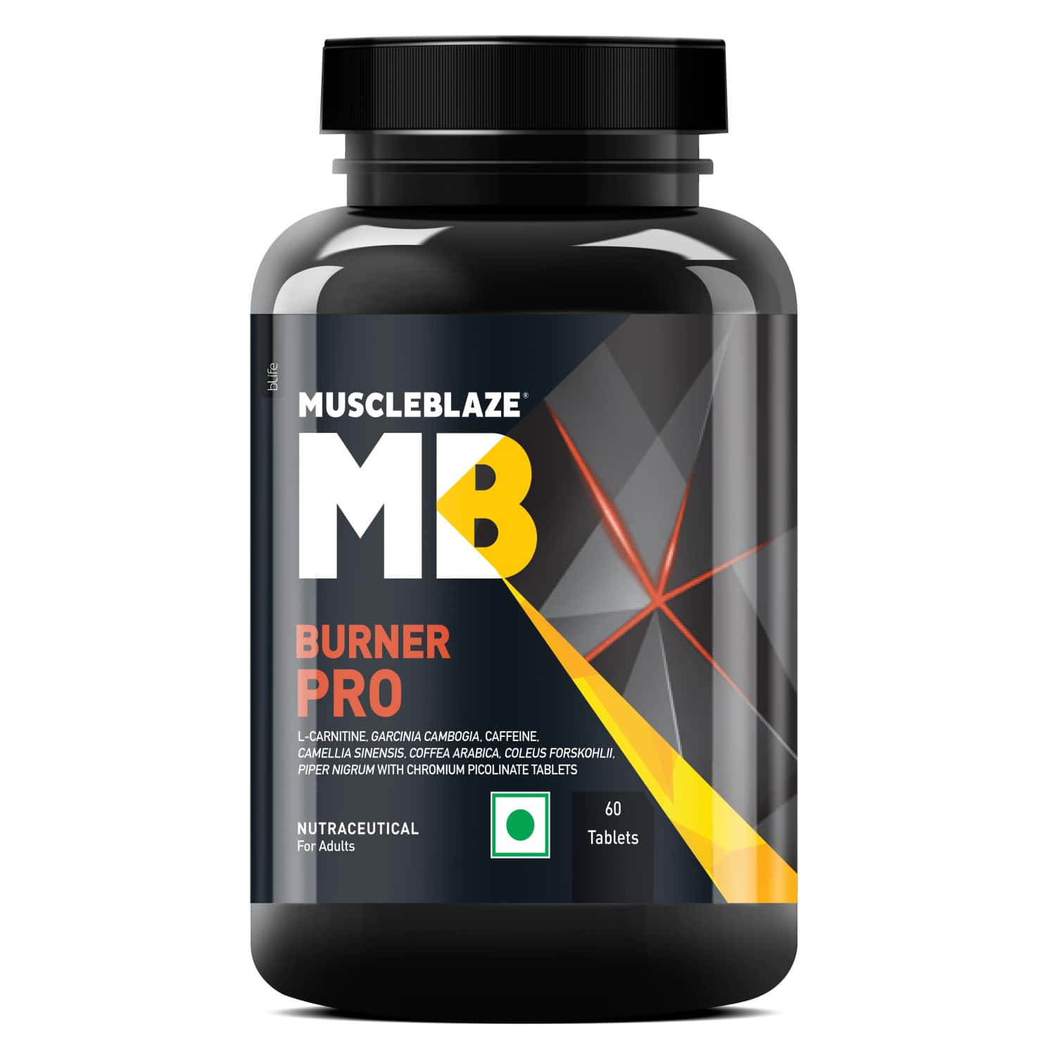 Muscleblaze Mb-burner Pro (60 Tabs) | Fat Burn Blend With Carnitine | Caffeine | Green Tea