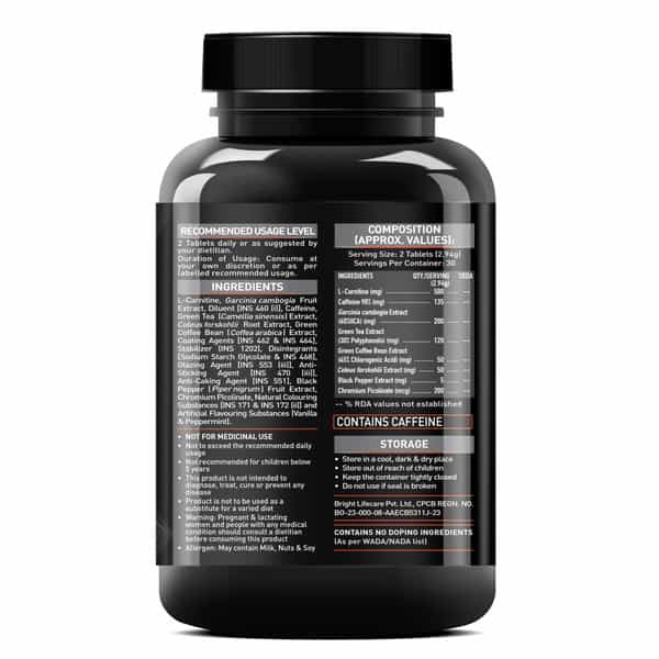 Muscleblaze Mb-Burner Pro (60 Tabs) | Fat Burn Blend With Carnitine | Caffeine | Green Tea