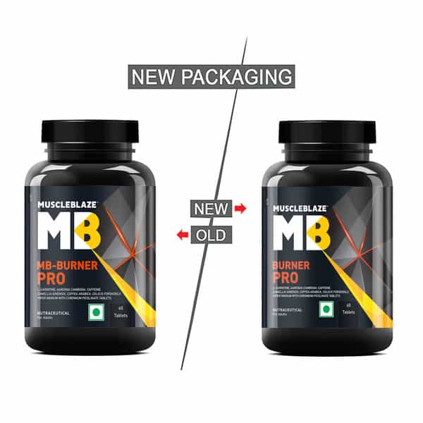 Muscleblaze Mb-Burner Pro (60 Tabs) | Fat Burn Blend With Carnitine | Caffeine | Green Tea