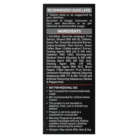 Muscleblaze Mb-Burner Pro (60 Tabs) | Fat Burn Blend With Carnitine | Caffeine | Green Tea
