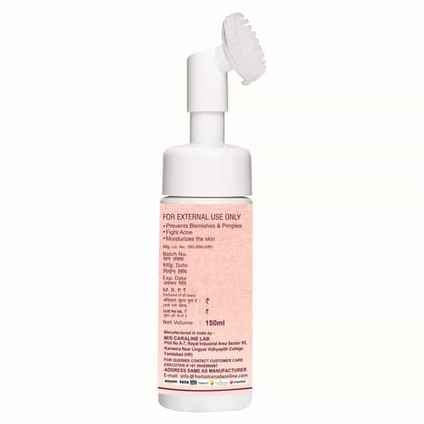 Harc Herbal Canada Fruit Foaming Face Wash With Silicone Brush For Deep Cleaning | 150Ml