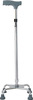 Besafe Forever Walking Stick 4 Leg For Patients | Adjustable | Aluminum | Grey