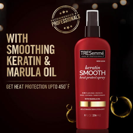 Tresemme Smooth Heat Protection Hair Spray With Keratin & Marula Oil | Protects Up To 450f - 236 Ml