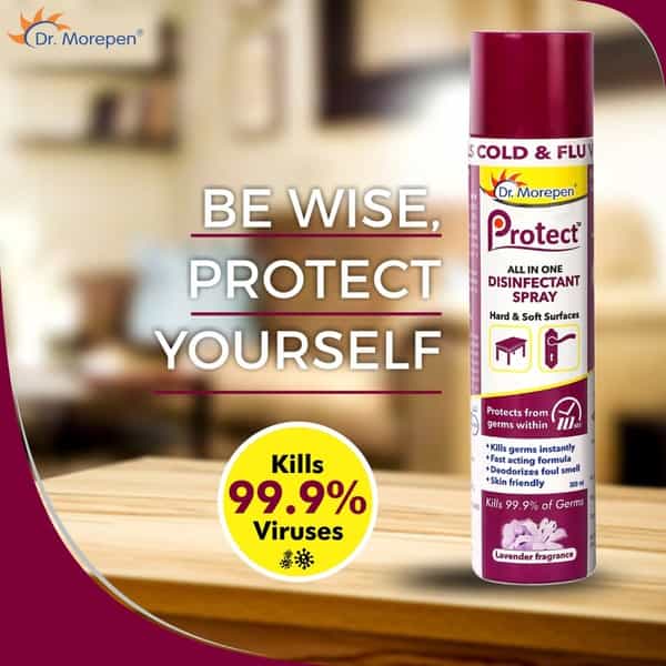 Dr. Morepen Protect All In One Disinfectant Spray - 300Ml